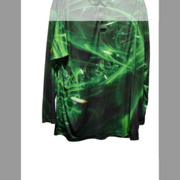 Men's PLG Emerald Long Sleeve ,Golf polo Shirt - Picture 2 of 5
